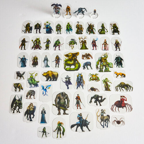 5E Flat Plastic Miniatures - 62pc The Grove