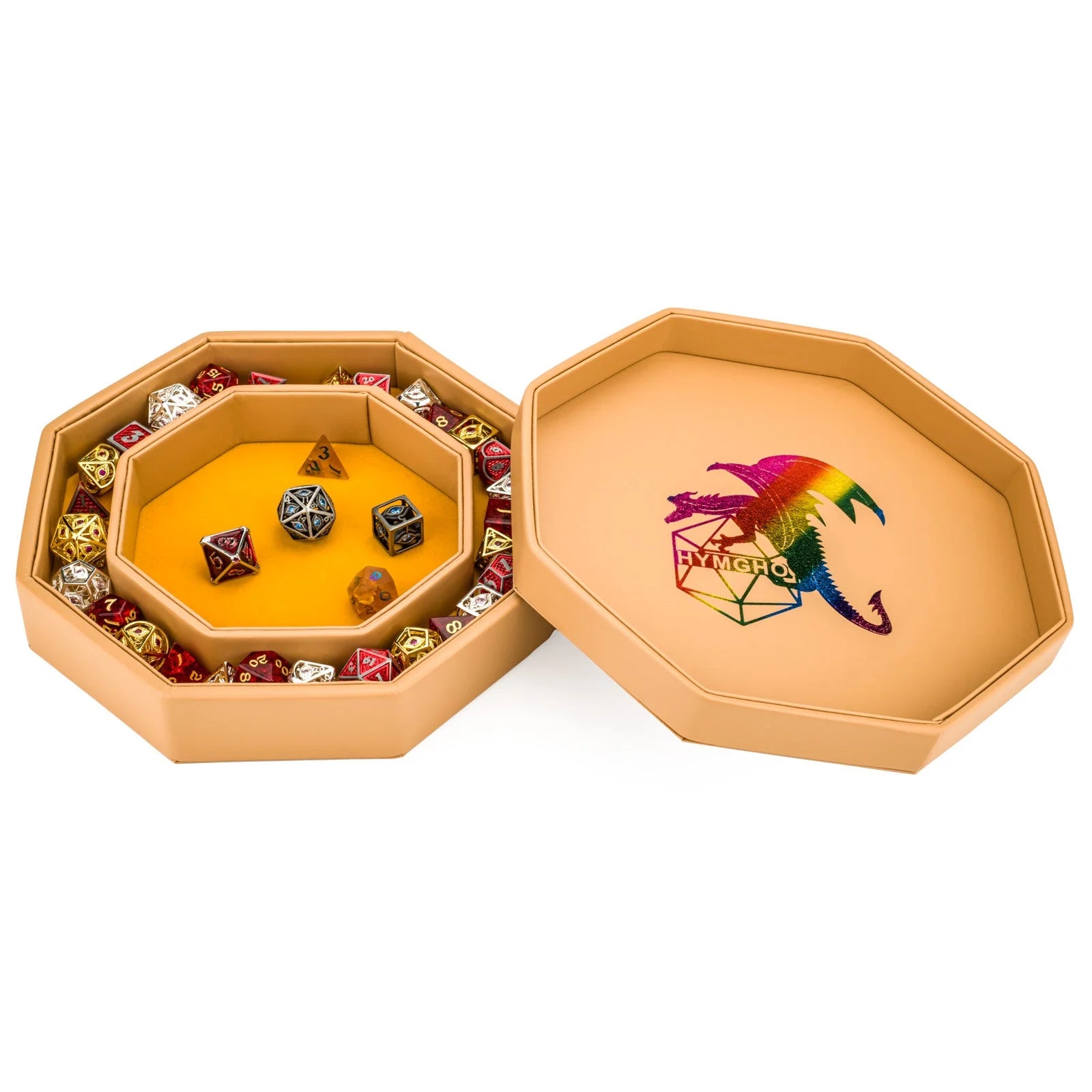 Hero's Hoard Dice Tray and Keeper: Tan Hermit Crab