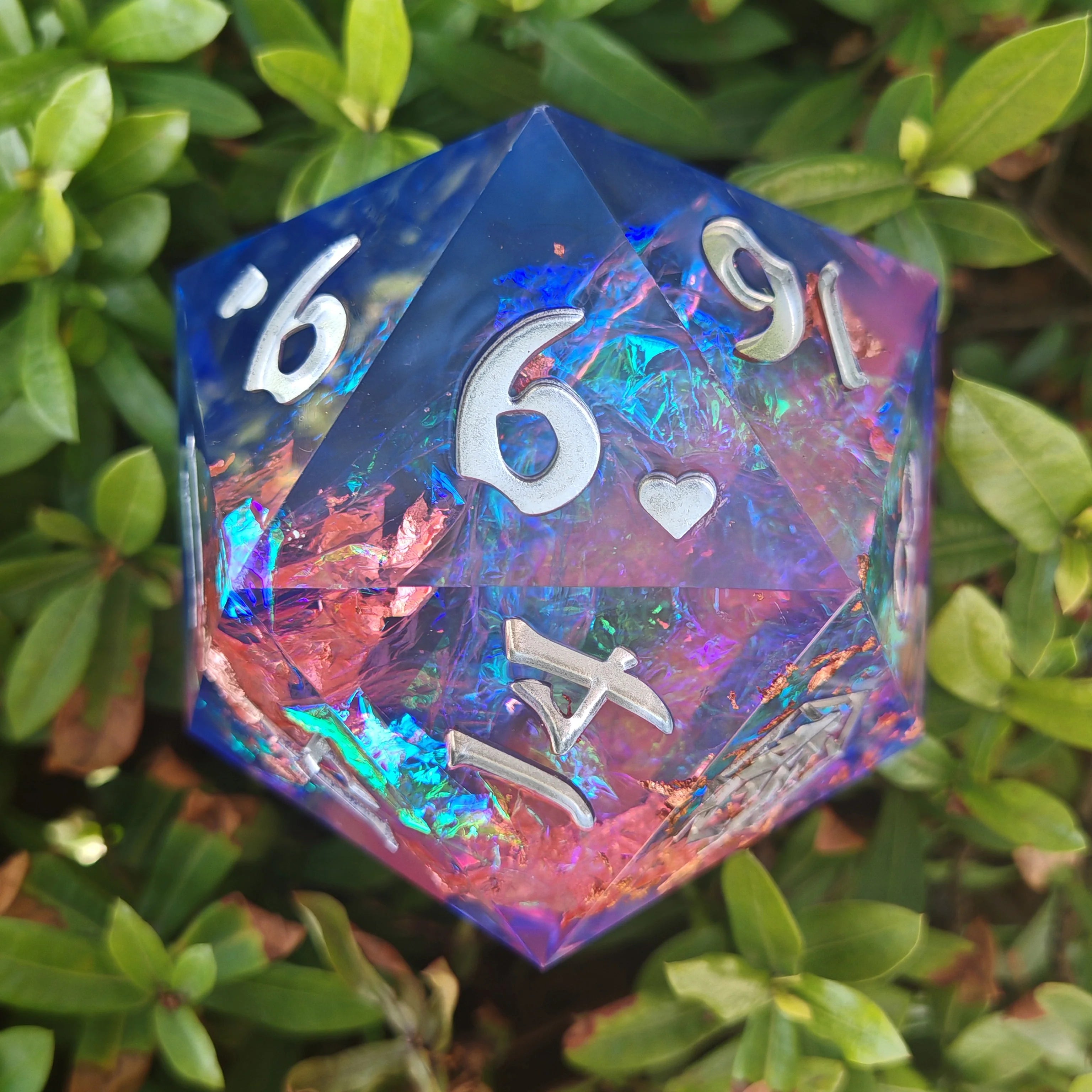 Captured Magic Chonk D20 100mm - Gilded Storm