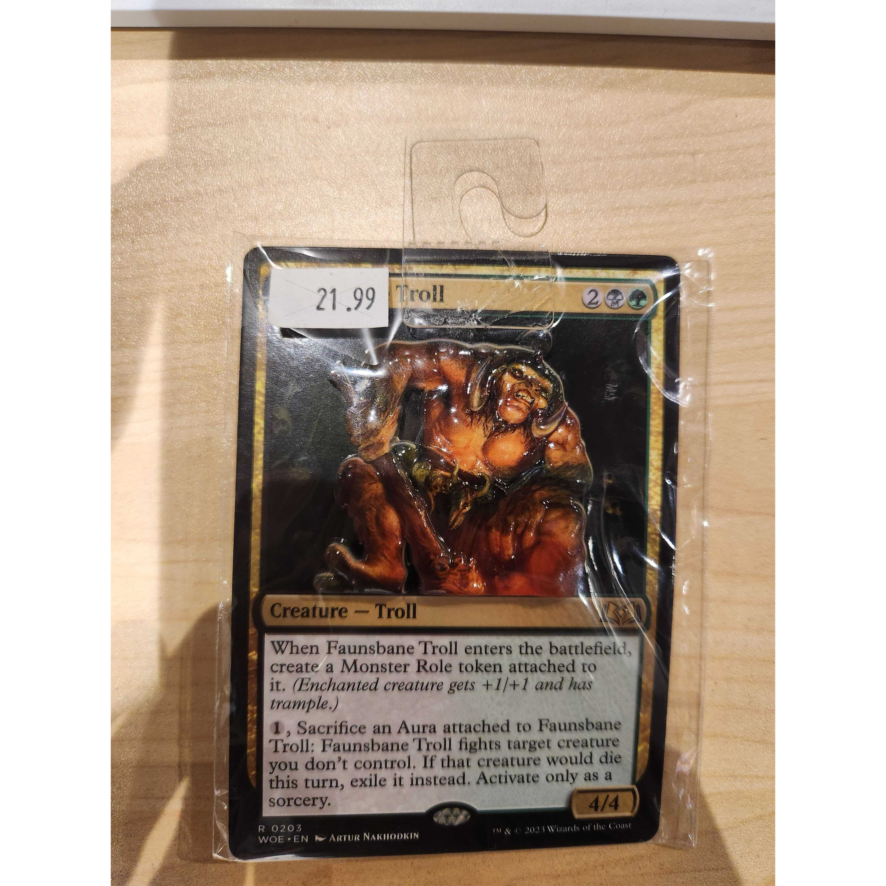 Faunsbane Troll Oversized Card Pin