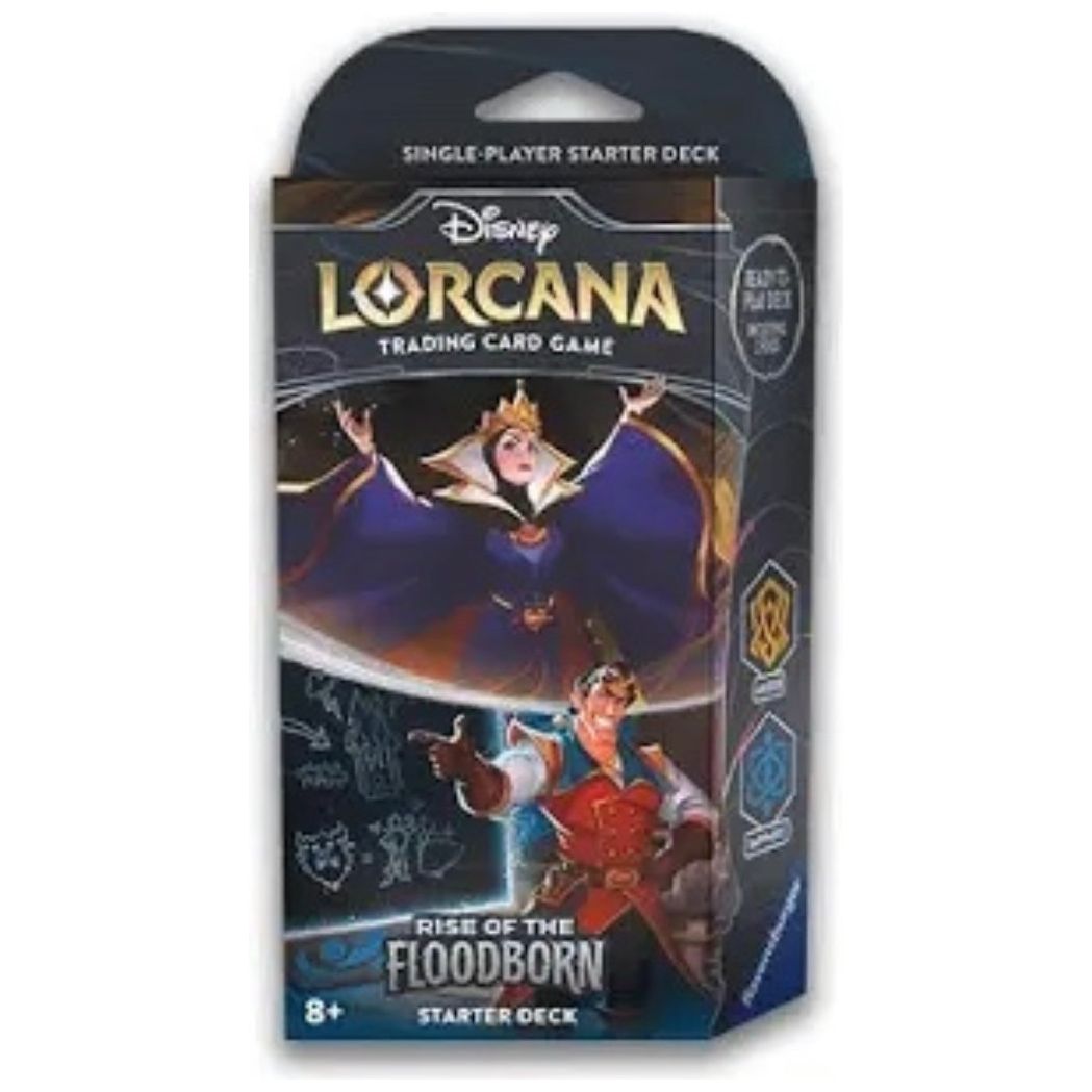 Disney Lorcana: Rise of the Floodborn - Amber and Sapphire Starter Deck