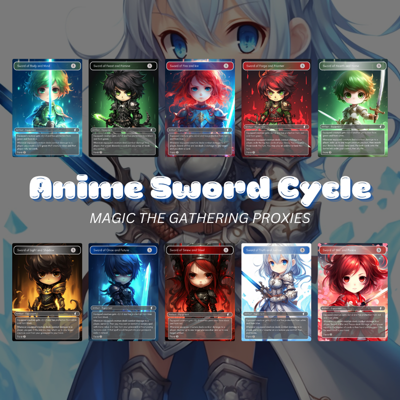 Commander Staples: Anime Swords Cycle (Proxy)
