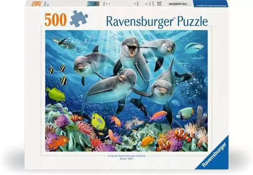 Dolphins in the Coral Reef 500pc Puzzle (Pre-Order)