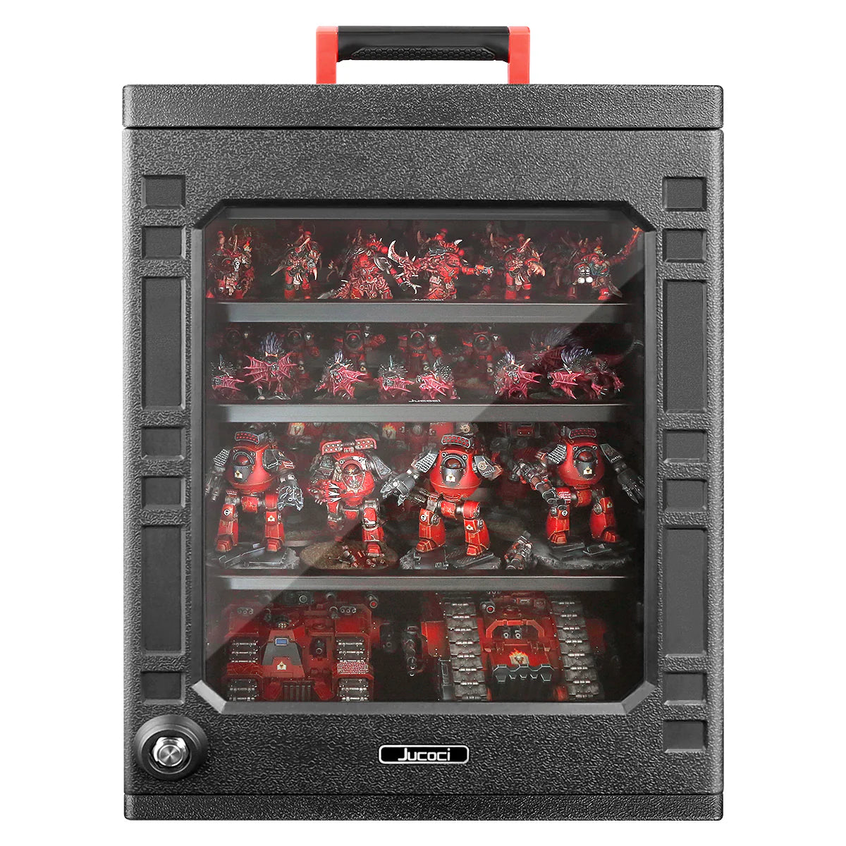 Jucoci Wargame Miniature Portable Medium Storage Case With Light