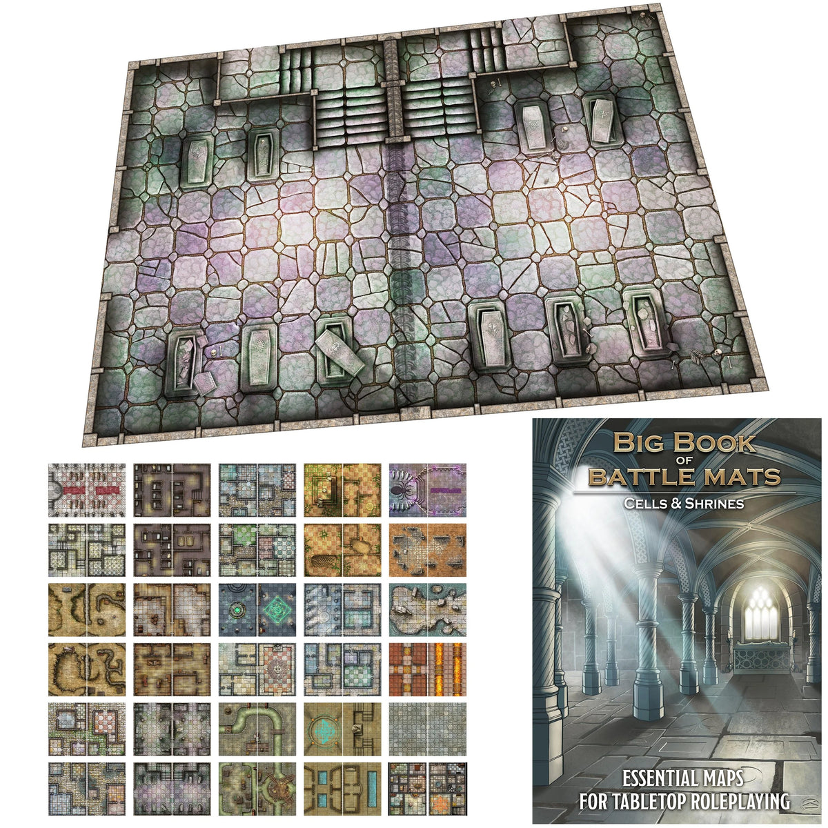 Big Book of Battle Mats: Cells & Shrines