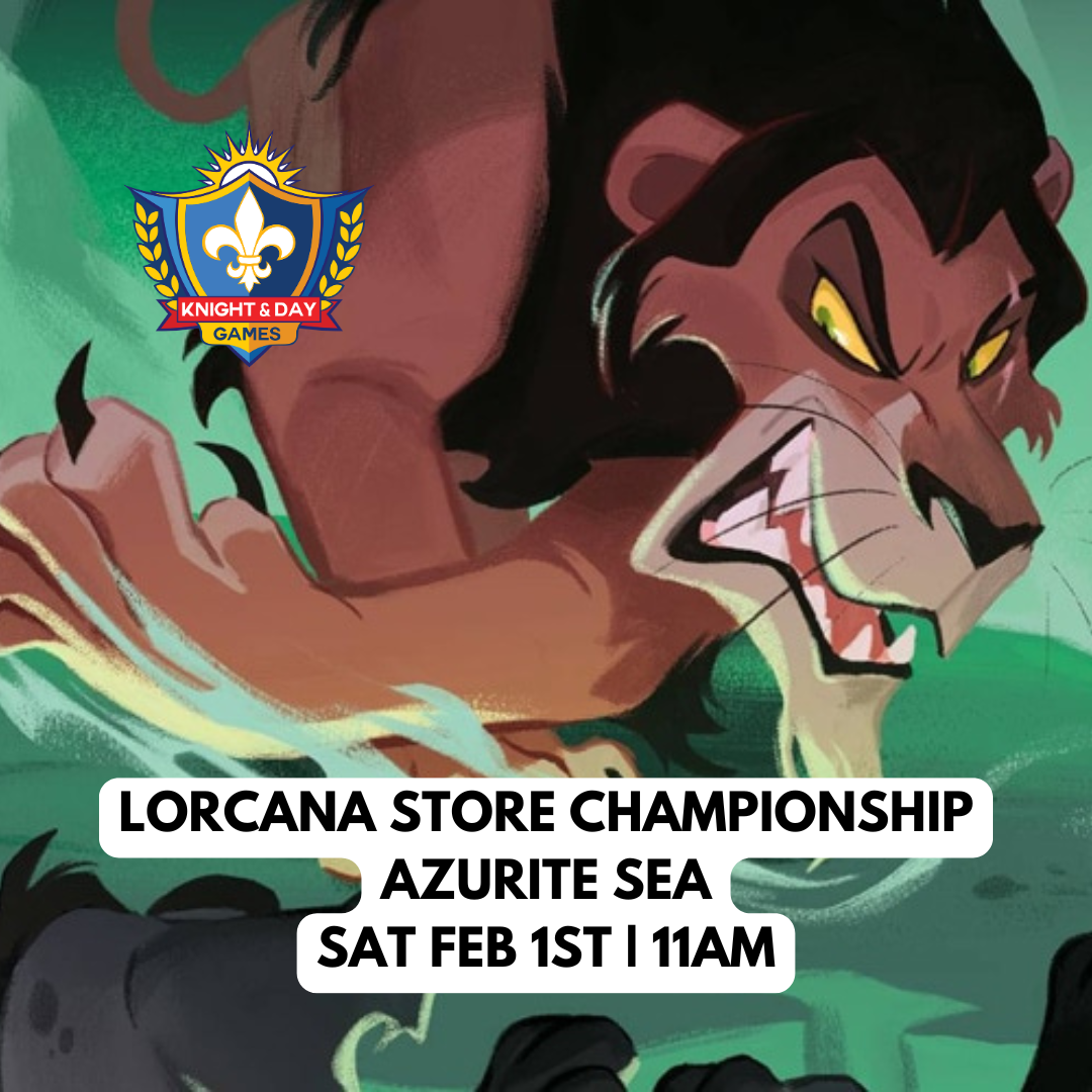 02/01/25 [Sat] Lorcana Store Championship Azurite Sea - 11AM (Credit Swap)