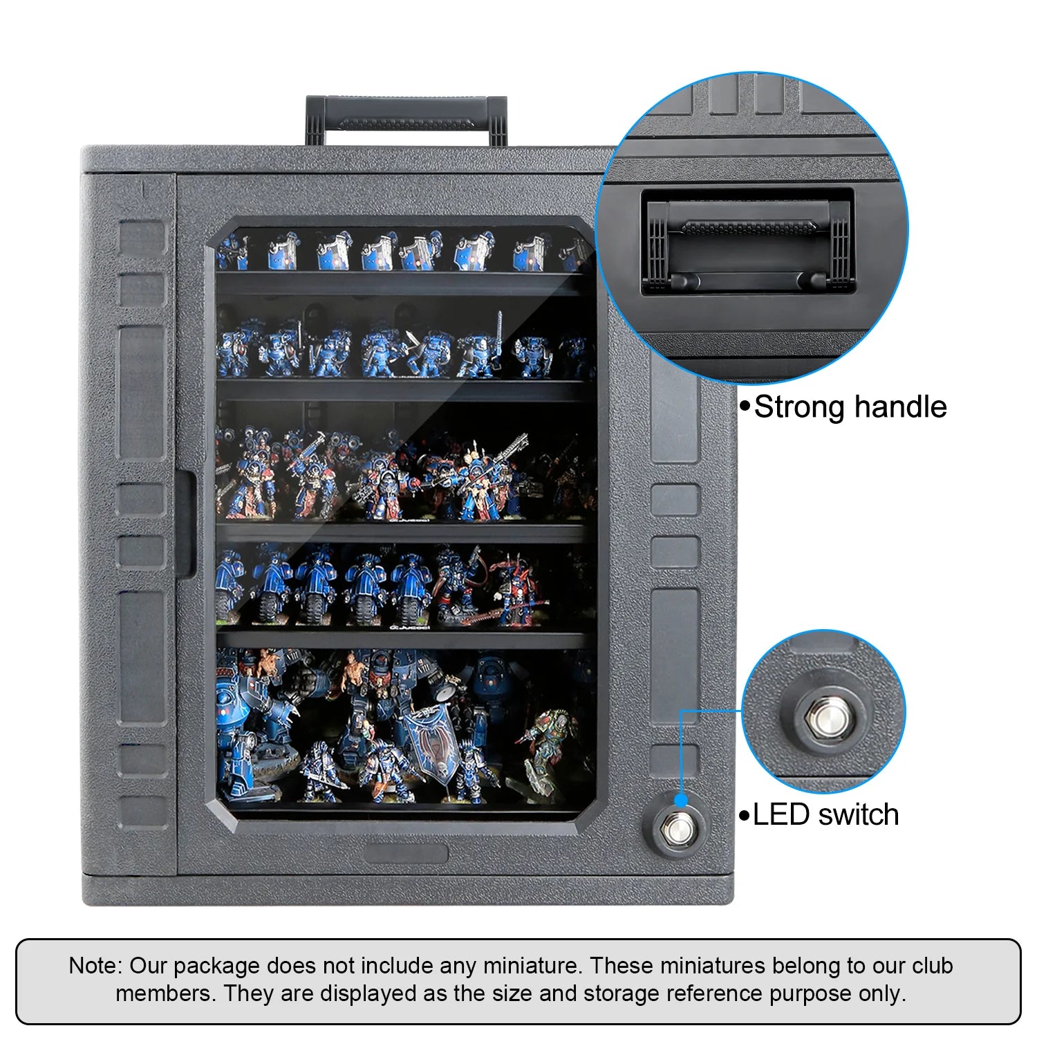 Jucoci Wargame Miniature Portable Large Storage Case + Backpack Bundle