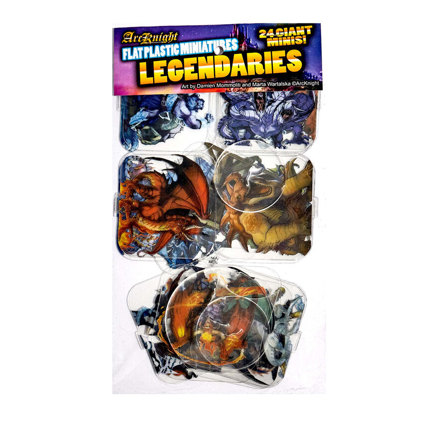 5E Flat Plastic Miniatures - 24pc Legendaries