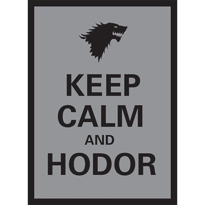 Keep Calm and Hodor Gloss Finish Sleeves