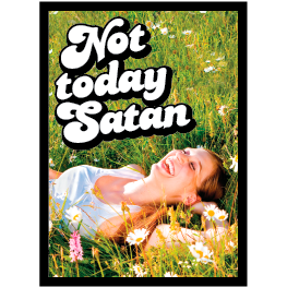 Not Today Satan Double Matte Sleeves - Black Core