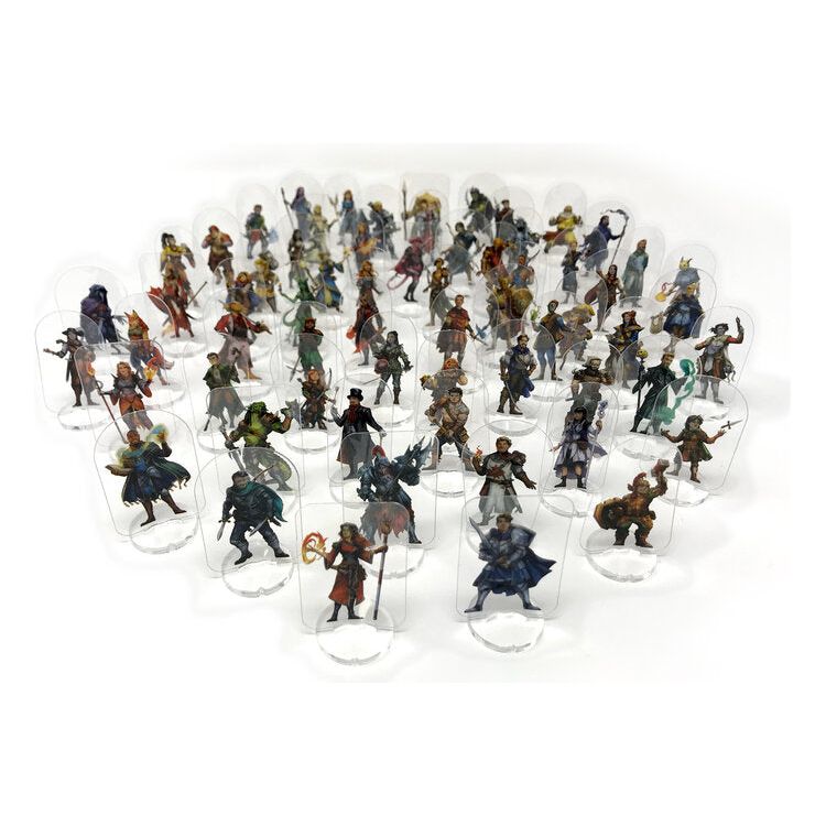 5E Flat Plastic Miniatures - 64pc PC Expansion