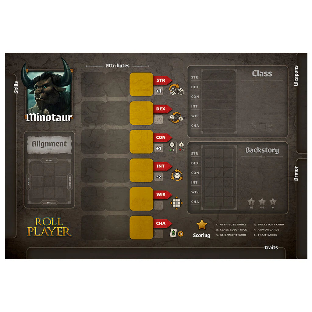 Roll Player: Minotaur Promo Punchboard