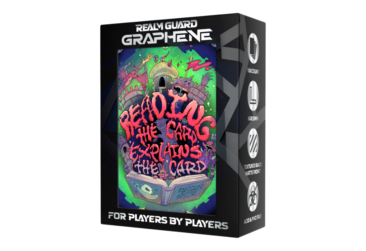 Realm Guard: Graphene Art Sleeves - Reading The Card Explains The Card
