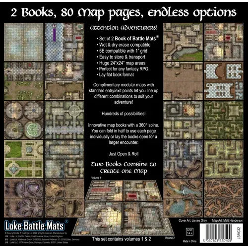 Books of Battle Mats: Castles, Crypts, & Caverns (Pre-Order)
