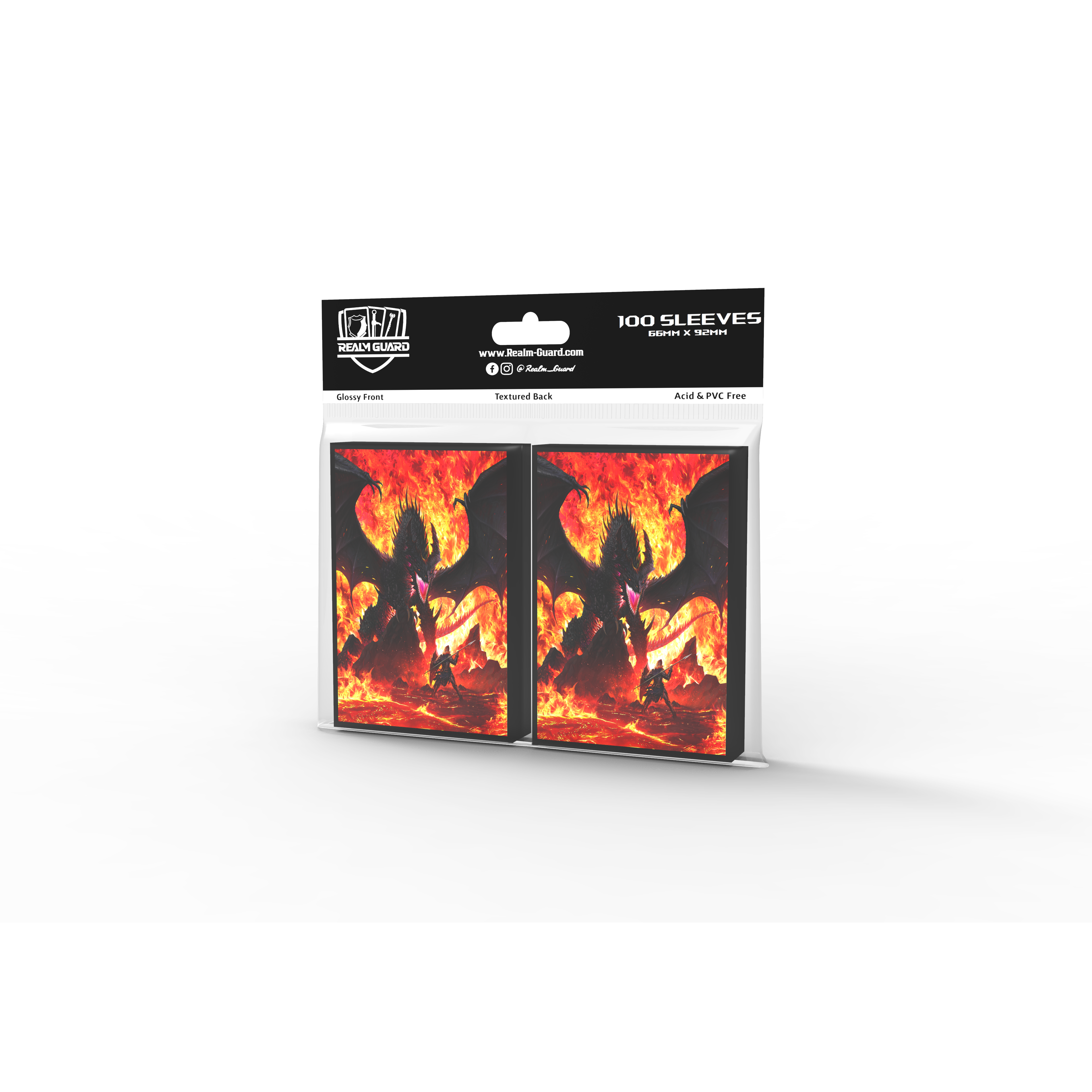 Realm Guard: Art Sleeves - Fire Dragon