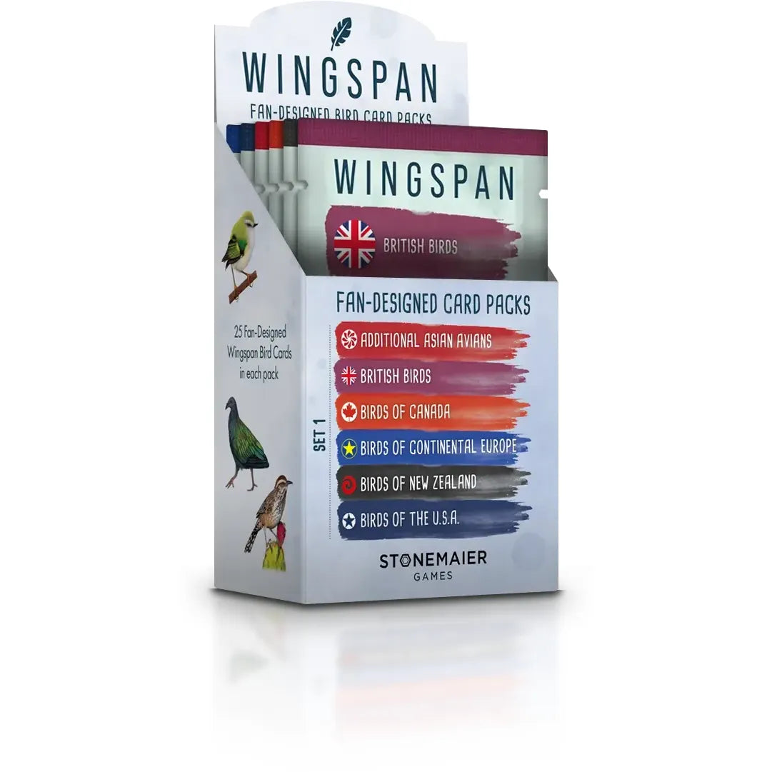 Wingspan Fan-Designed Bird Packs: Display Box