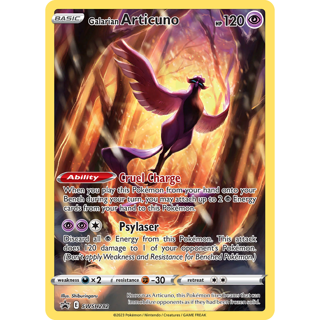 Galarian Articuno SWSH282/307 - SWSH Black Star Promos Holofoil
