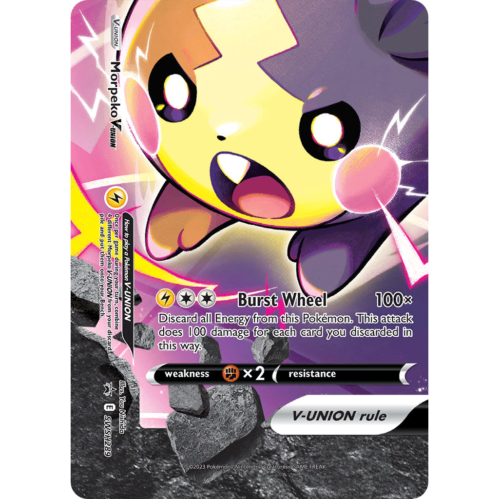 Morpeko V-UNION SWSH289/307 - SWSH Black Star Promos Holofoil
