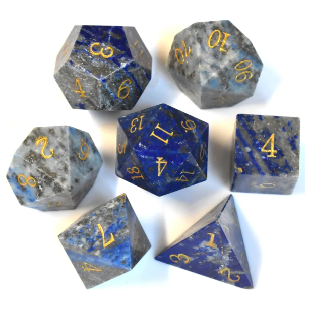 Gem Stone Dice Set: Lapis