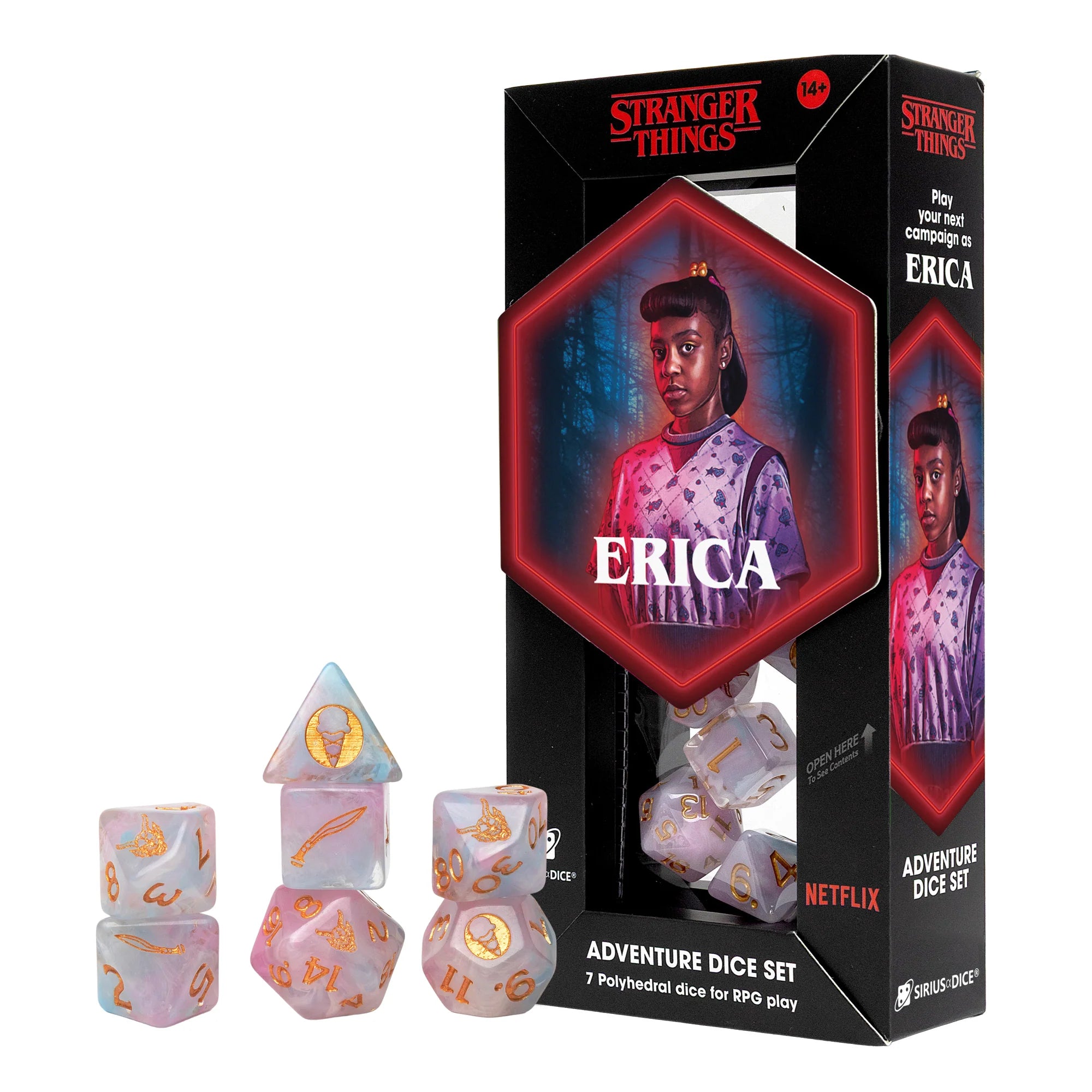 Stranger Things Adventure Dice: 7-Dice Set