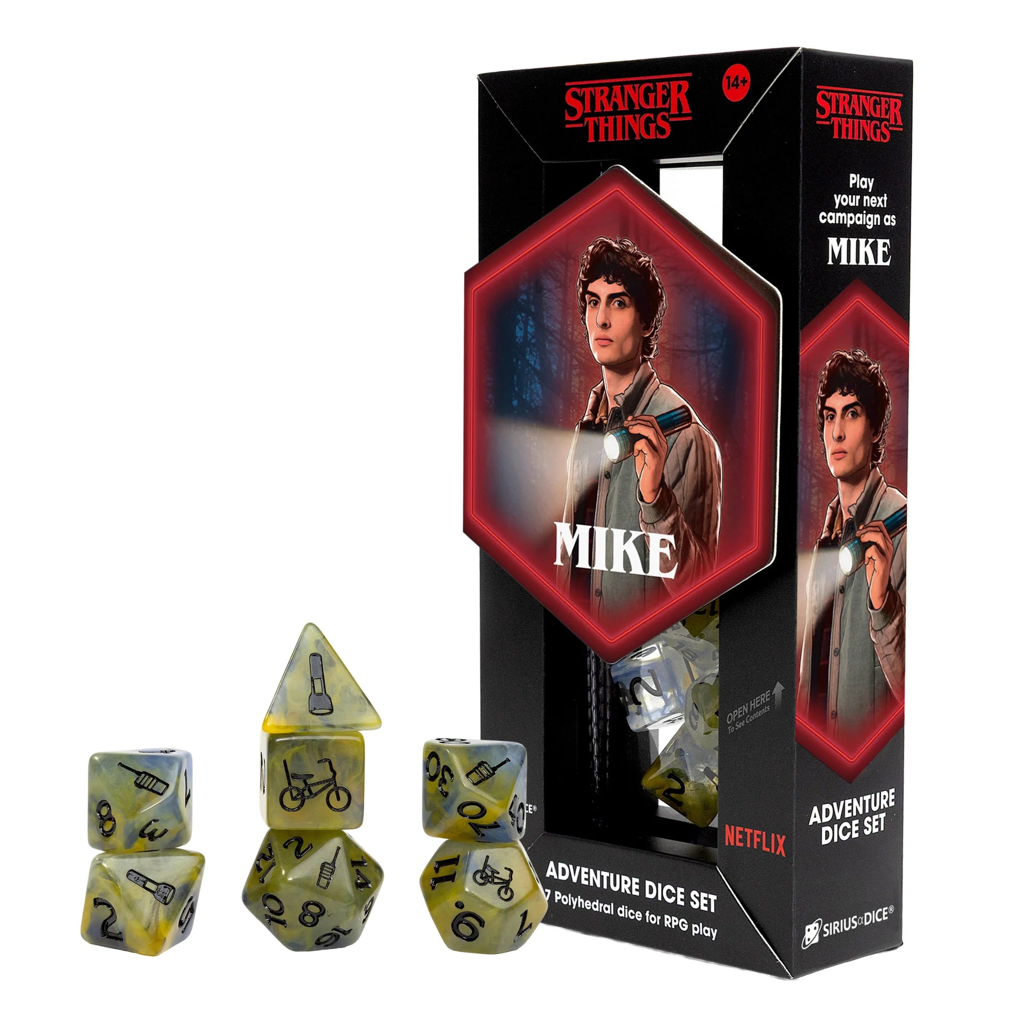 Stranger Things Adventure Dice: 7-Dice Set
