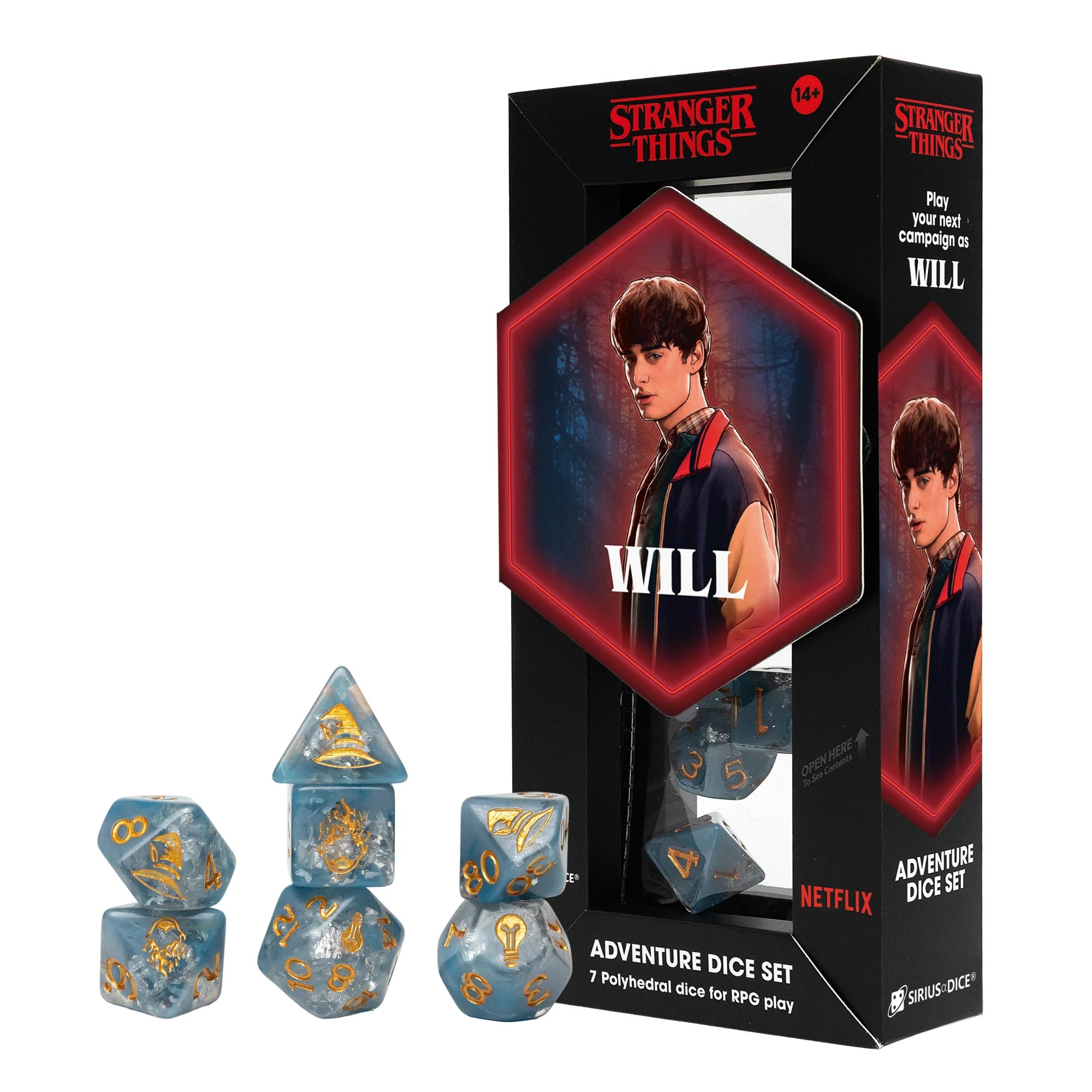 Stranger Things Adventure Dice: 7-Dice Set