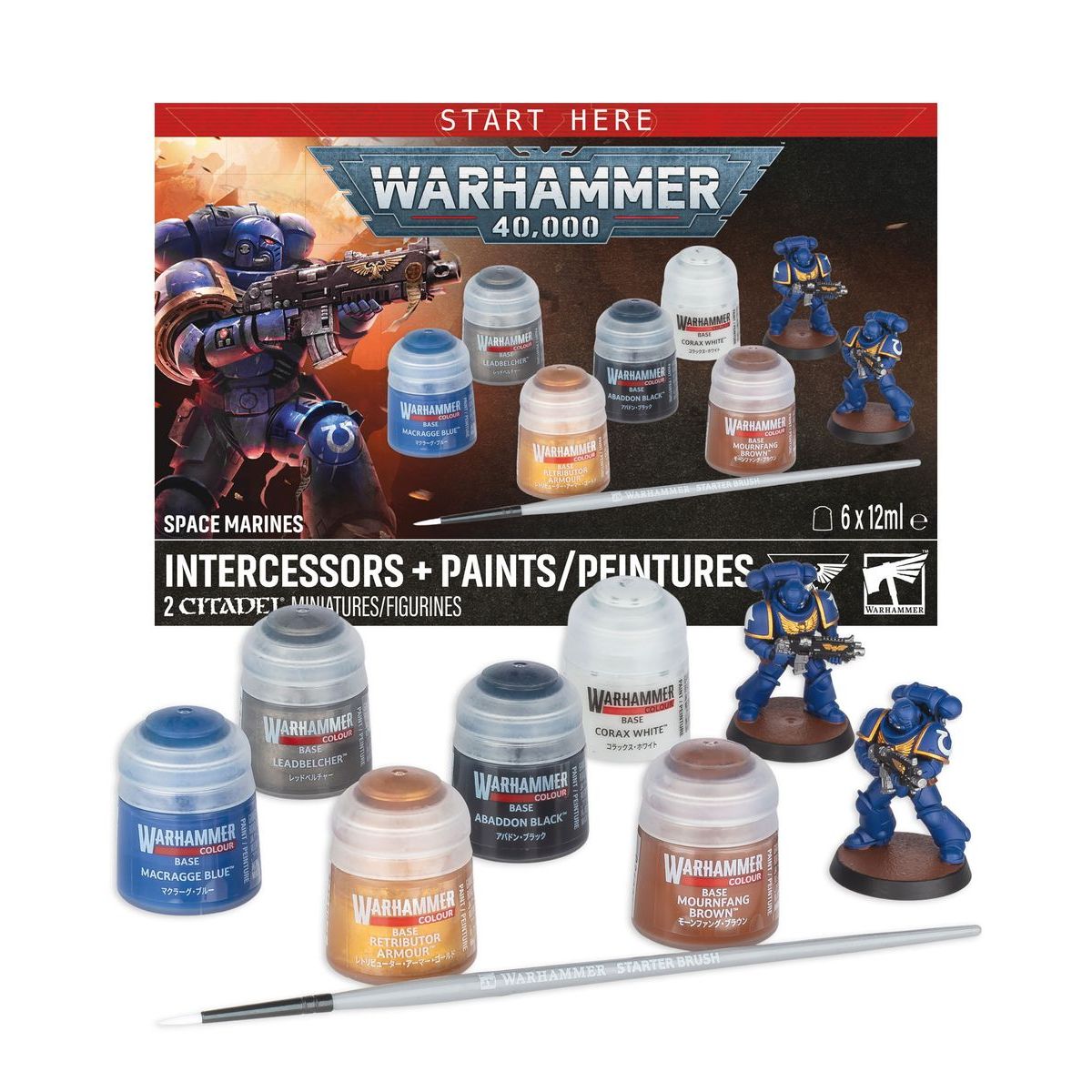 Warhammer 40K: Space Marines - Intercessors + Paints [60-11]