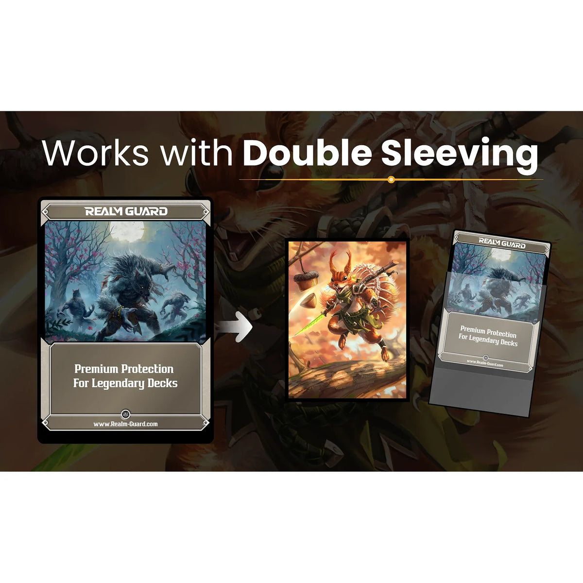 Realm Guard: Graphene Art Sleeves - Squirrel