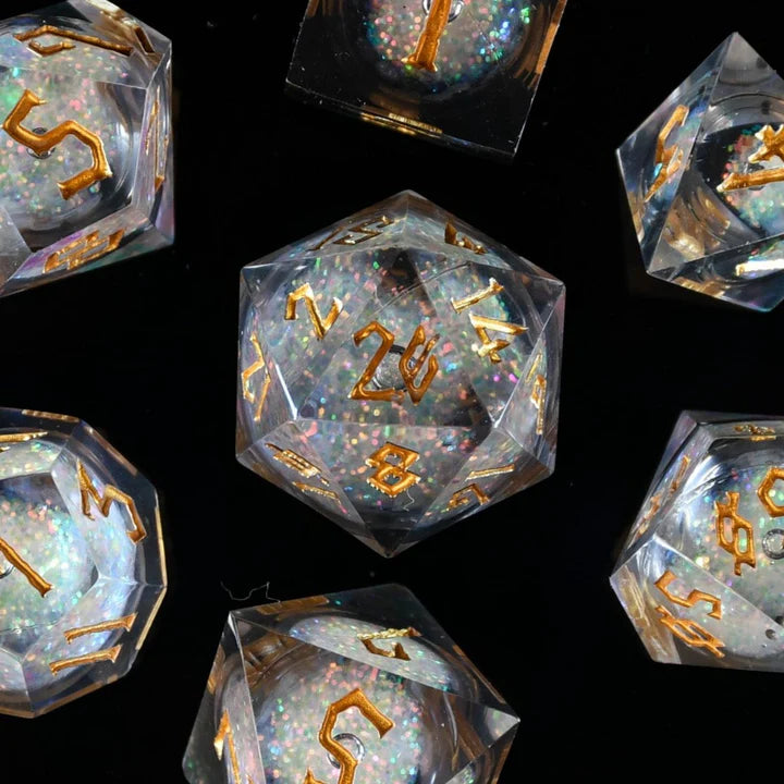 Starry Wisp - Liquid Core Dice (Set of 7)