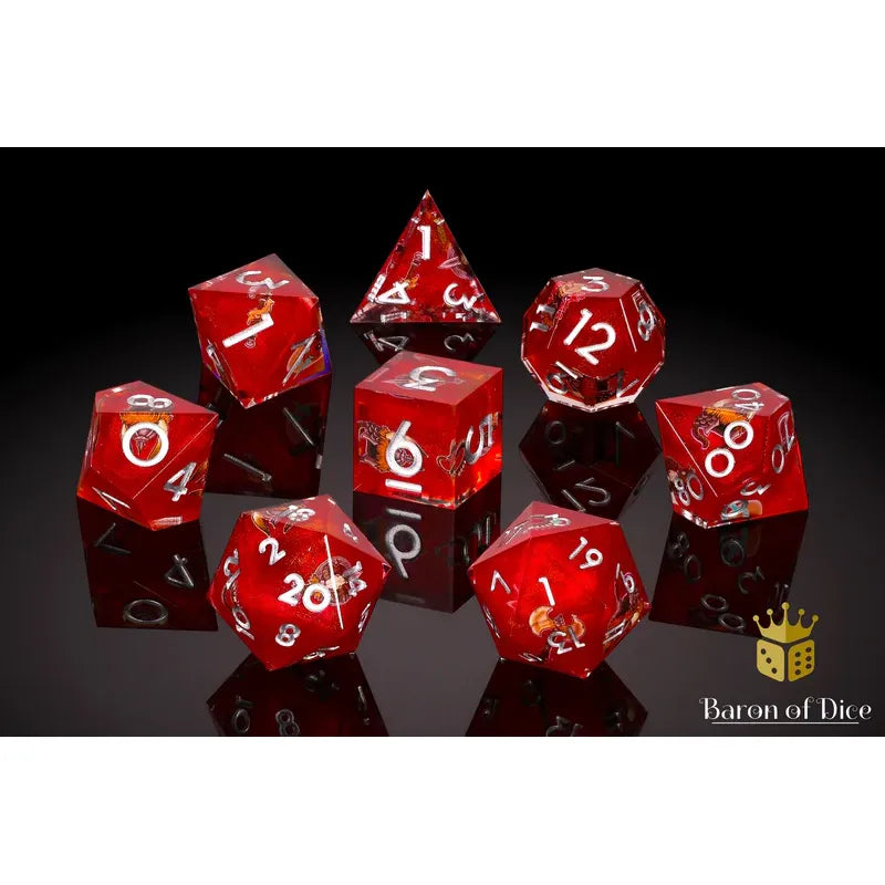 Baron of Dice: The Barbarian - Premium 8 Piece Polyhedral RPG Dice Set