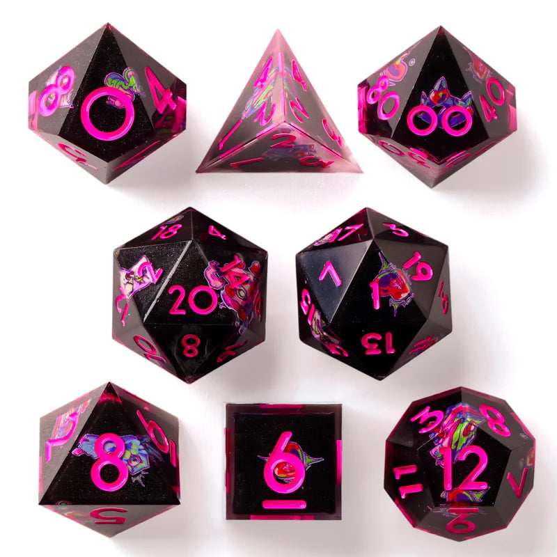 Baron of Dice: The Lich - Premium 8 Piece Polyhedral RPG Dice Set
