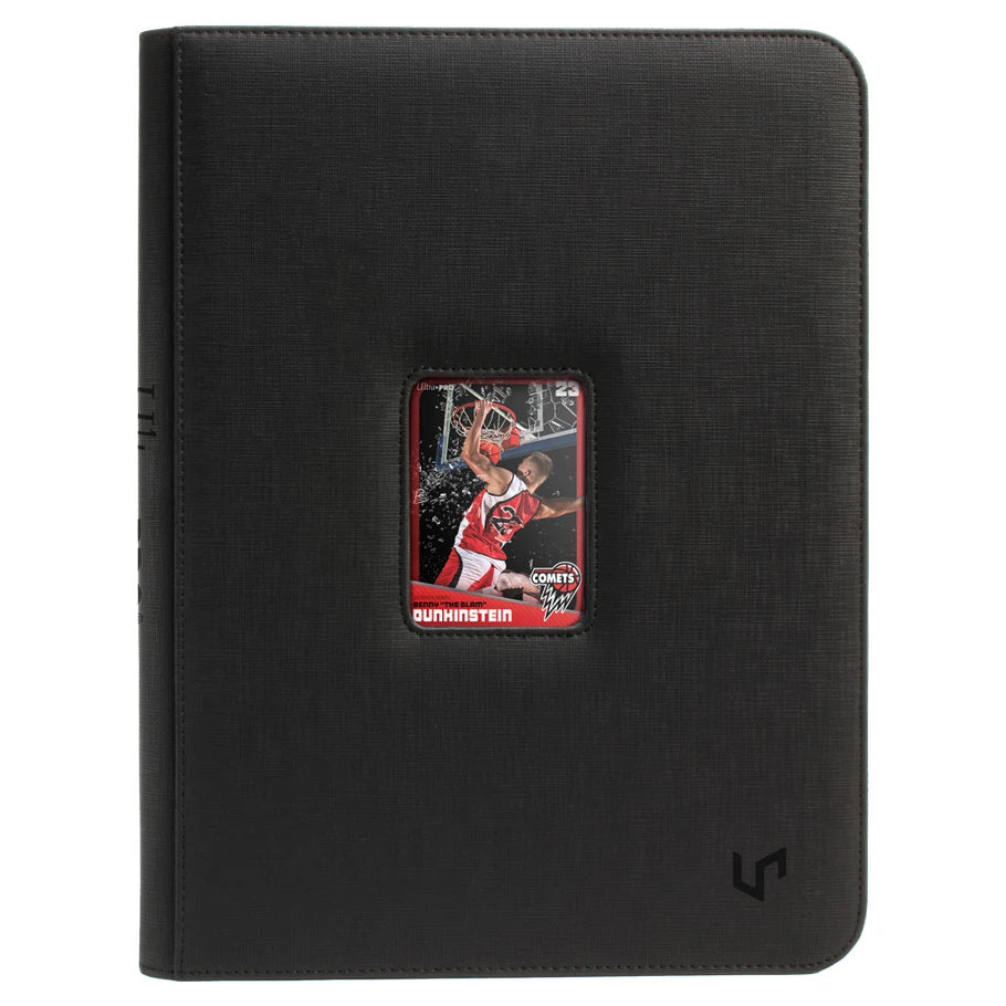Ultra Pro: Premium Window: PRO Zippered Binder 9-Pocket: Black