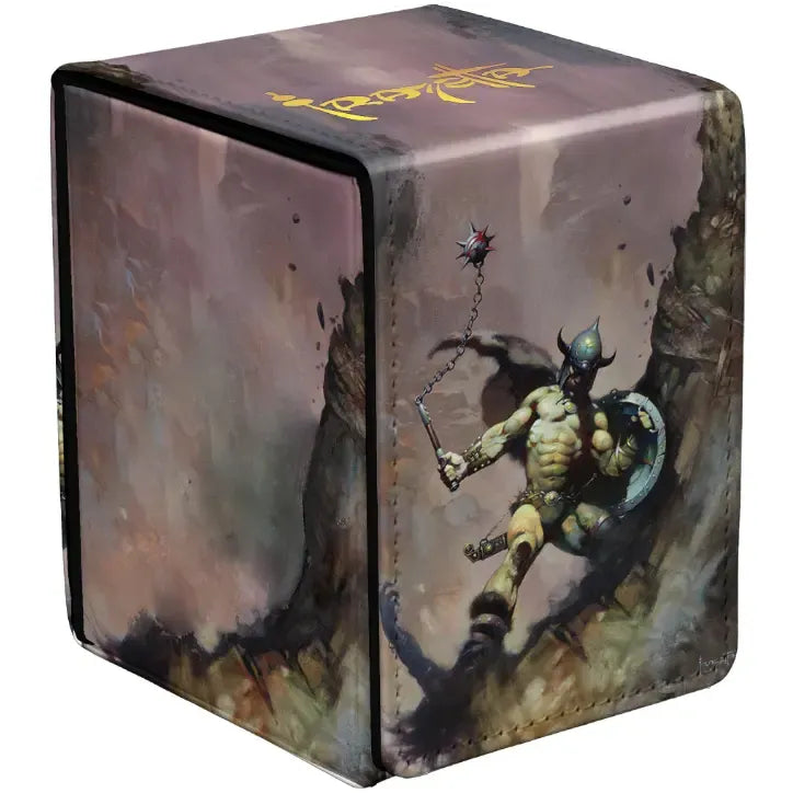Ultra PRO Artist Spotlight: Frank Frazetta - Warrior with Ball and Chain 100+ Alcove Flip Deck Box