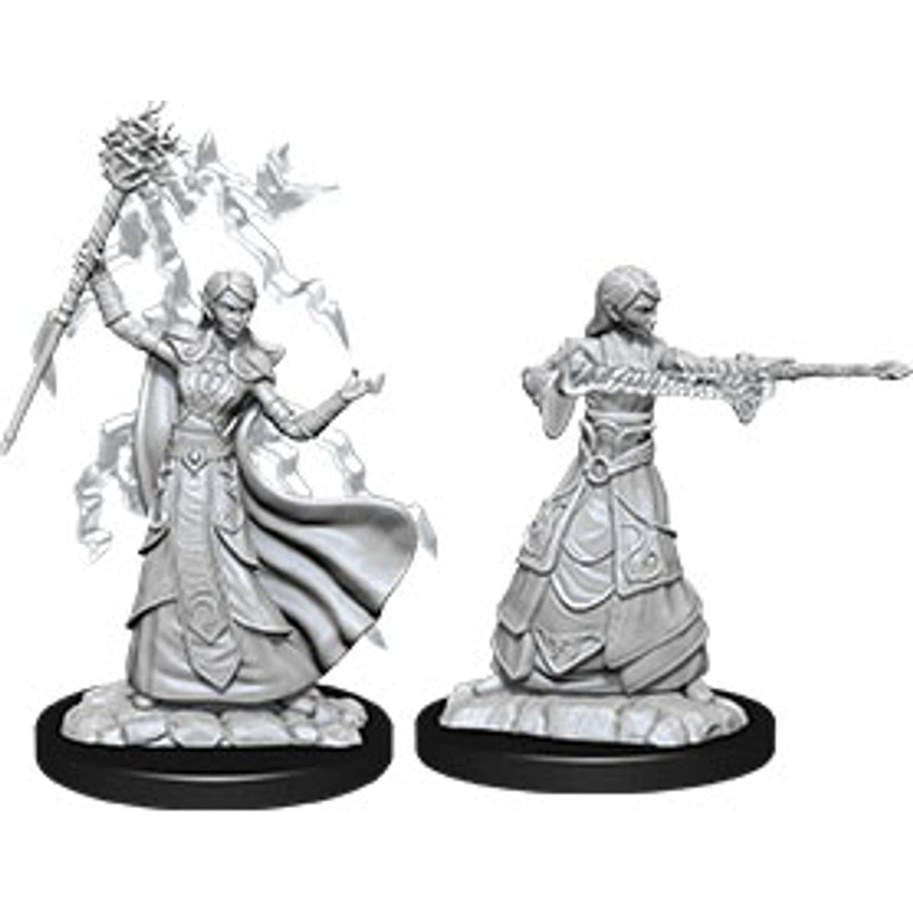 W12 Female Elf Wizard Miniatures