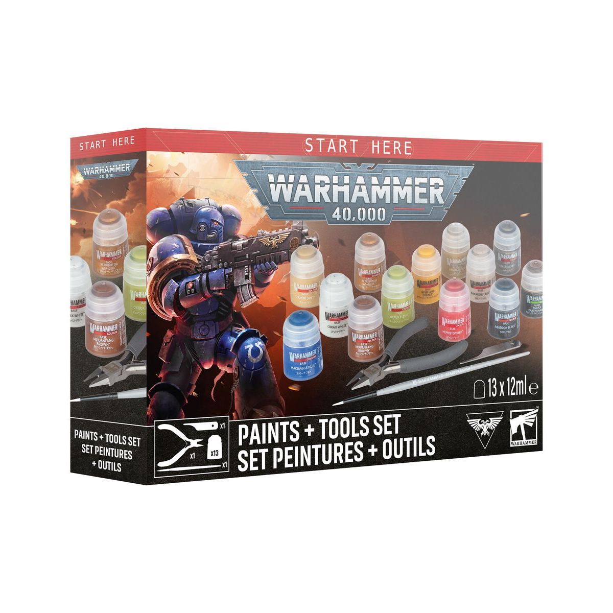 Warhammer 40K: Paints + Tools Set [60-12]