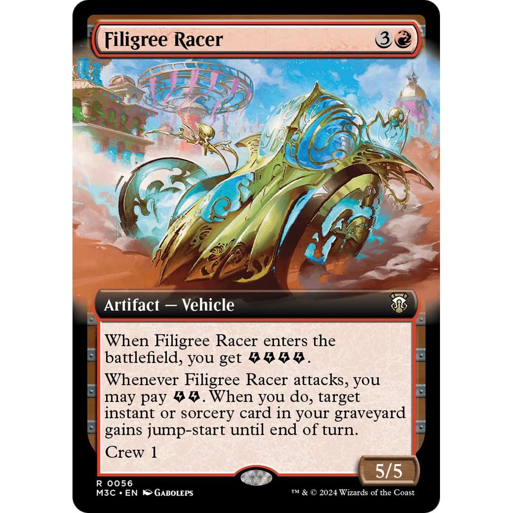 Filigree Racer (M3C-056) - Modern Horizons 3 Commander: (Extended Art)