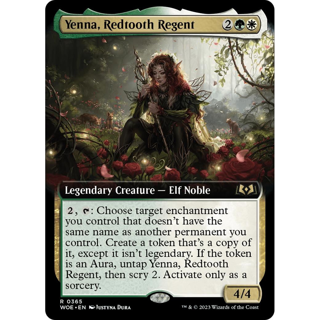 Yenna, Redtooth Regent (WOE-365) - Wilds of Eldraine: (Extended Art)