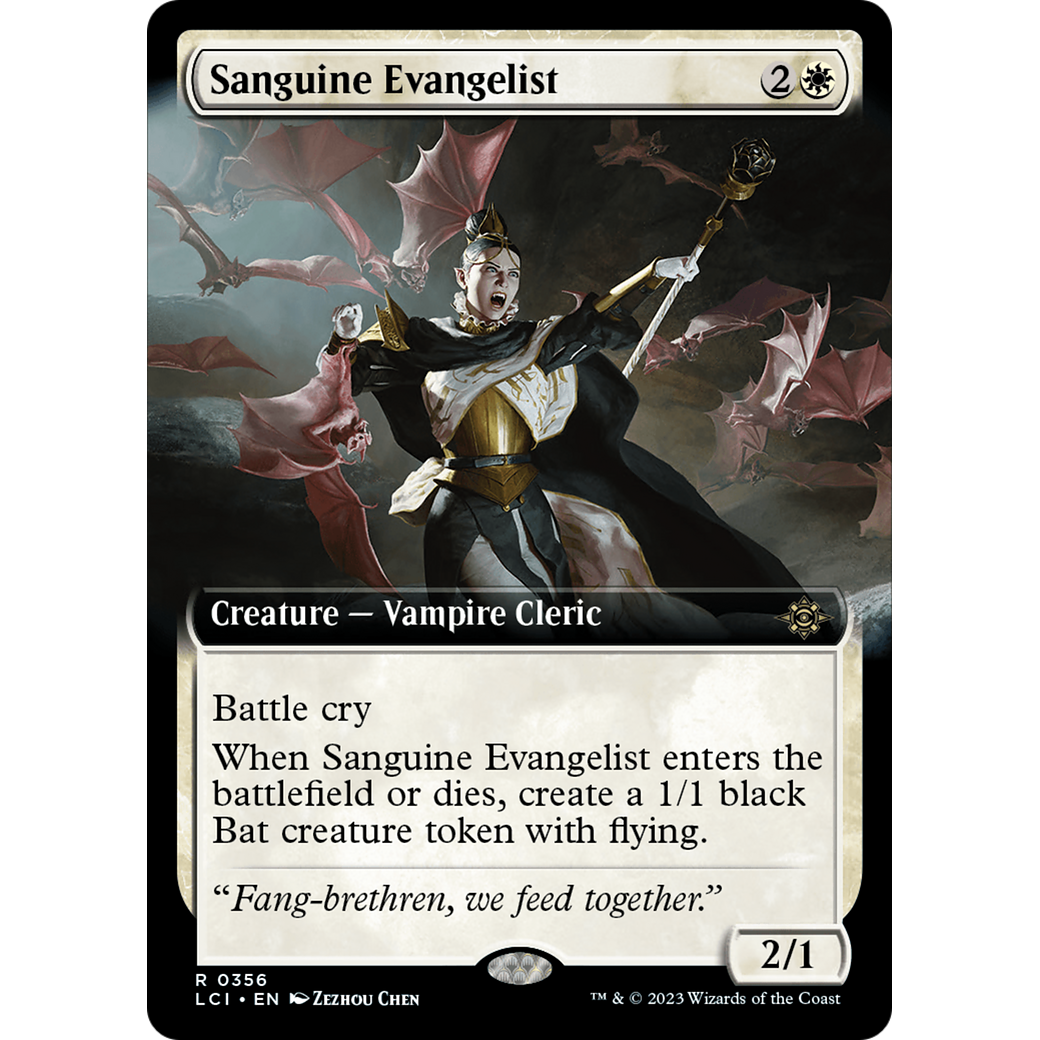 Sanguine Evangelist (LCI-356) - The Lost Caverns of Ixalan: (Extended Art) Foil