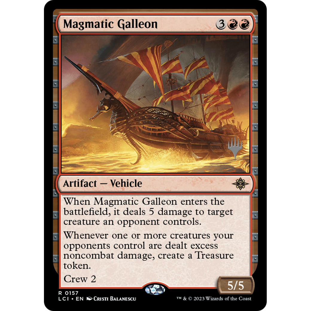 Magmatic Galleon (PPLCI-157P) - The Lost Caverns of Ixalan Promos Foil