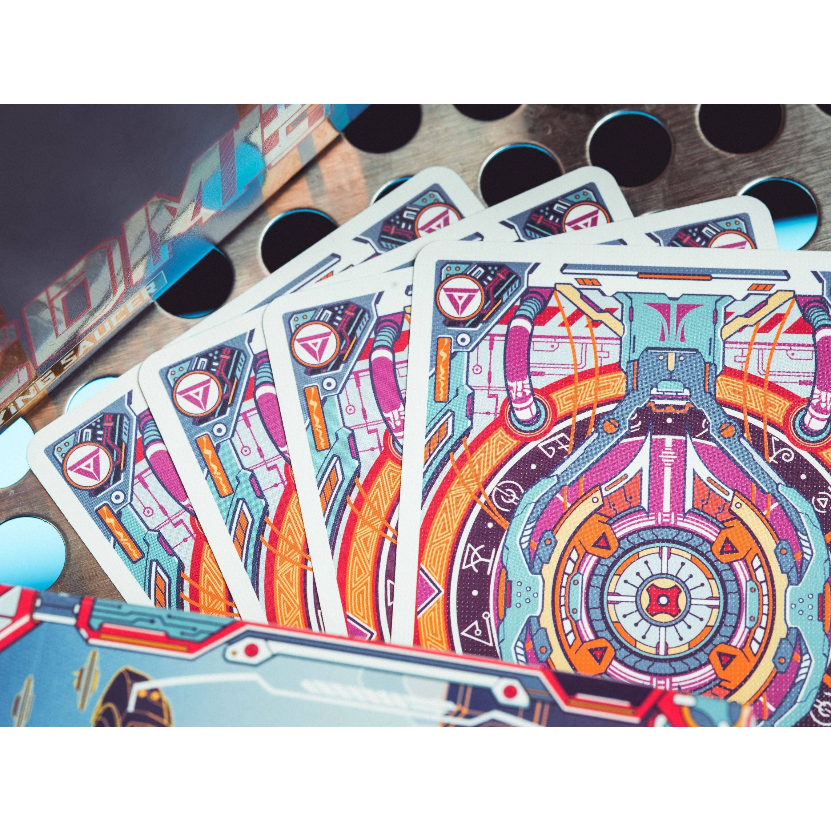 The Flying Saucer Cyberpunk Playing Cards: Native-Standard Deck