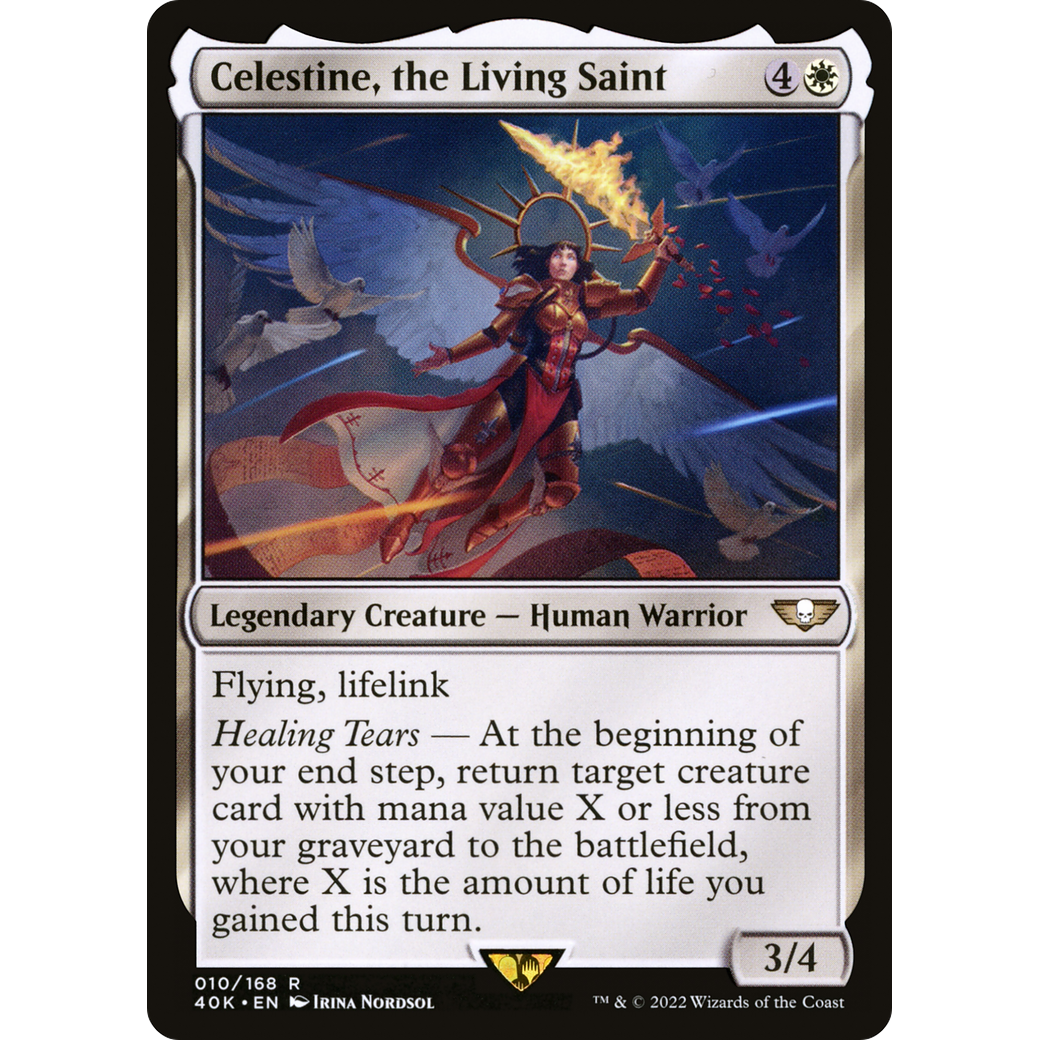Celestine, the Living Saint (40K-010) - Warhammer 40,000 Commander