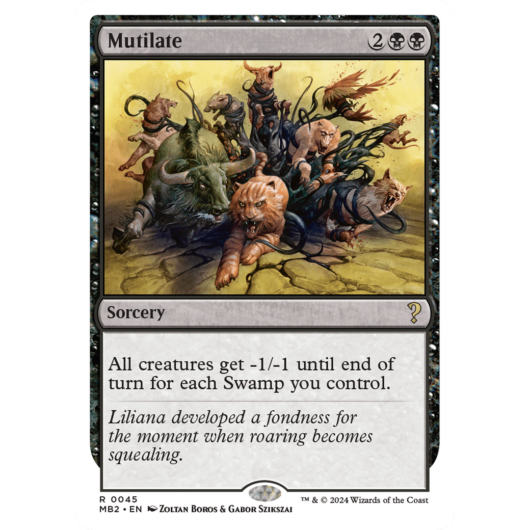 Mutilate (White Border) (MB2-045) - Mystery Booster 2