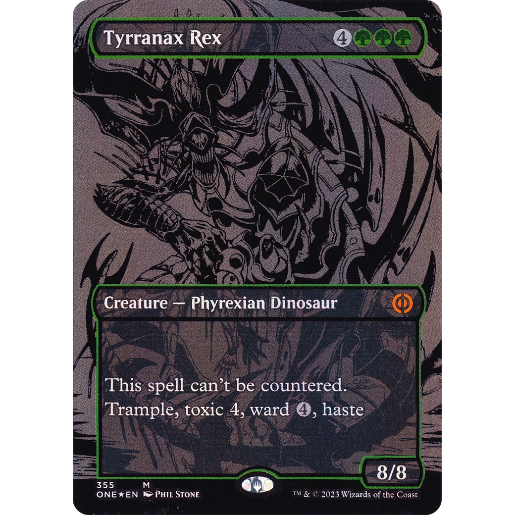 Tyrranax Rex (ONE-355) - Phyrexia: All Will Be One (Borderless) Foil