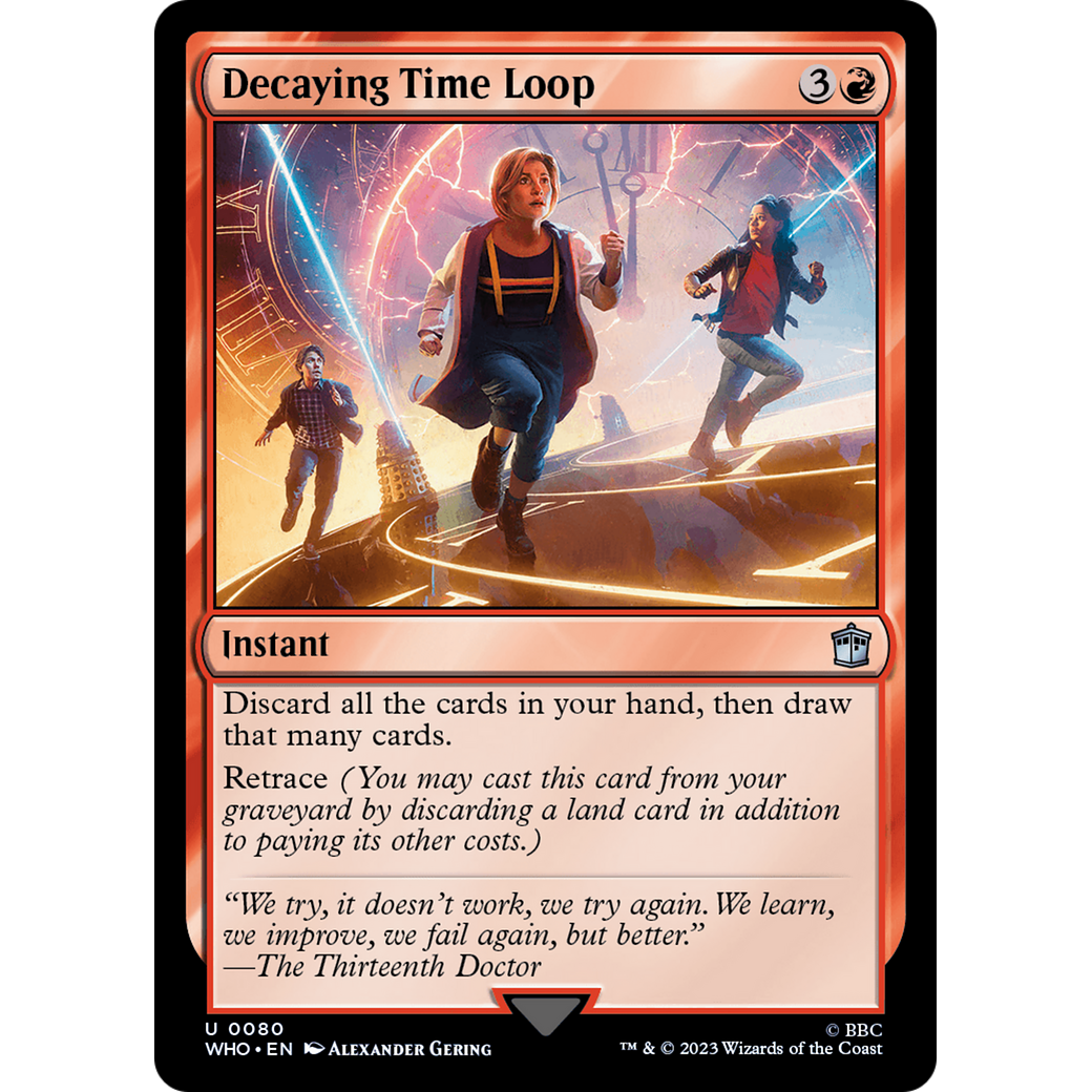 Decaying Time Loop (WHO-080) - Doctor Who Foil