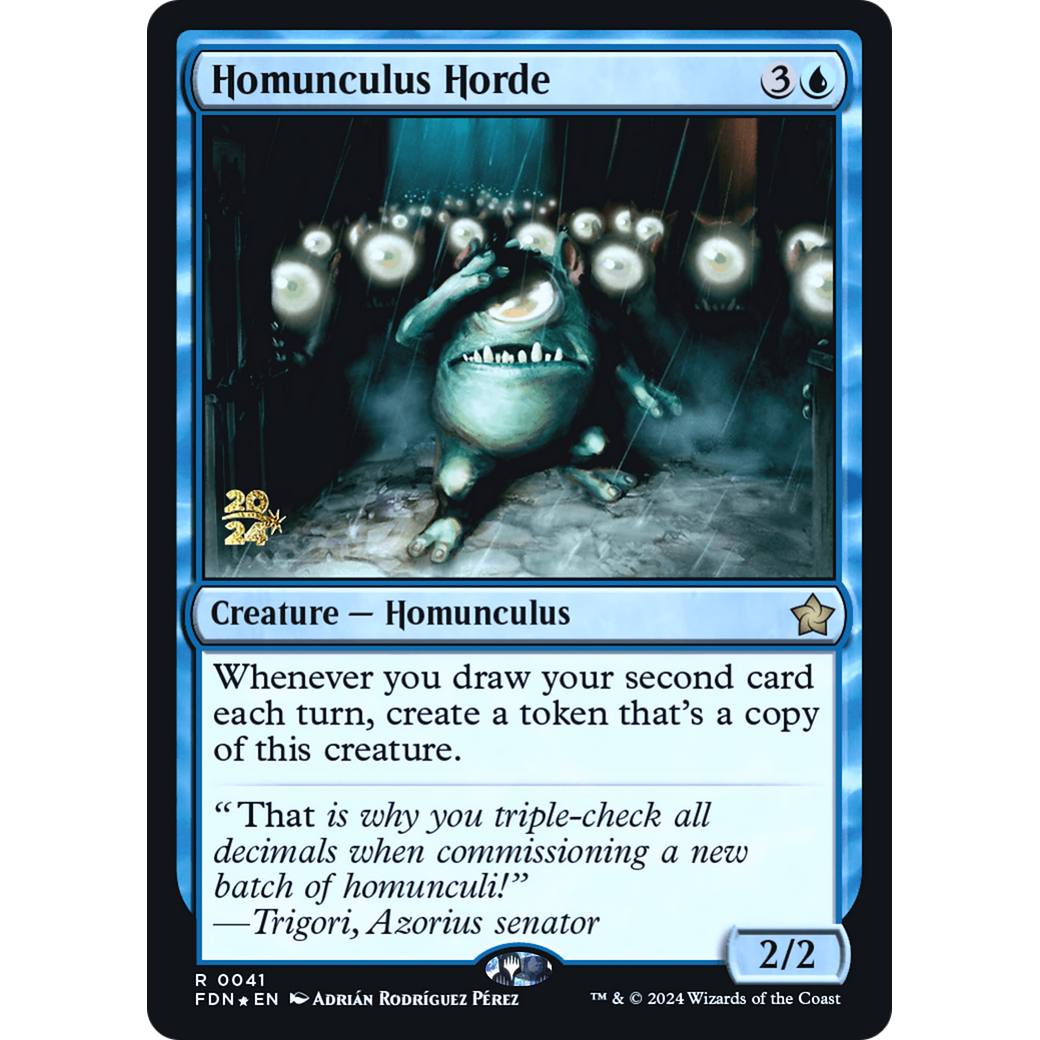 Homunculus Horde (PRE-41S) - Foundations Promos Foil