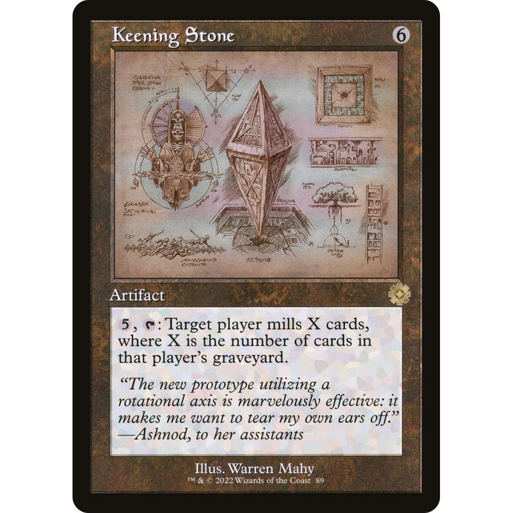Keening Stone (Schematic) (BRR-089) - The Brothers' War Retro Artifacts Foil