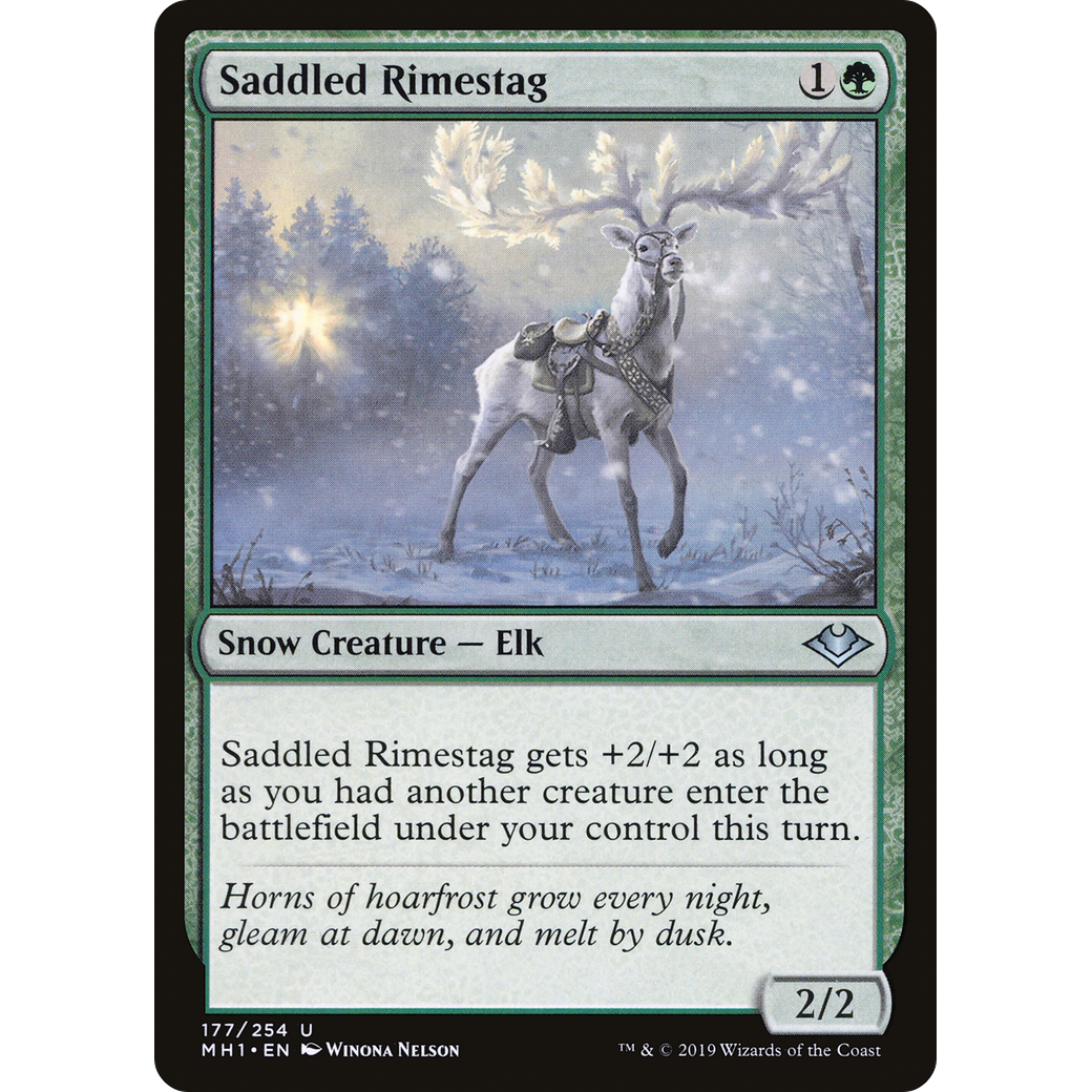 Saddled Rimestag (MH1-177) - Modern Horizons Foil