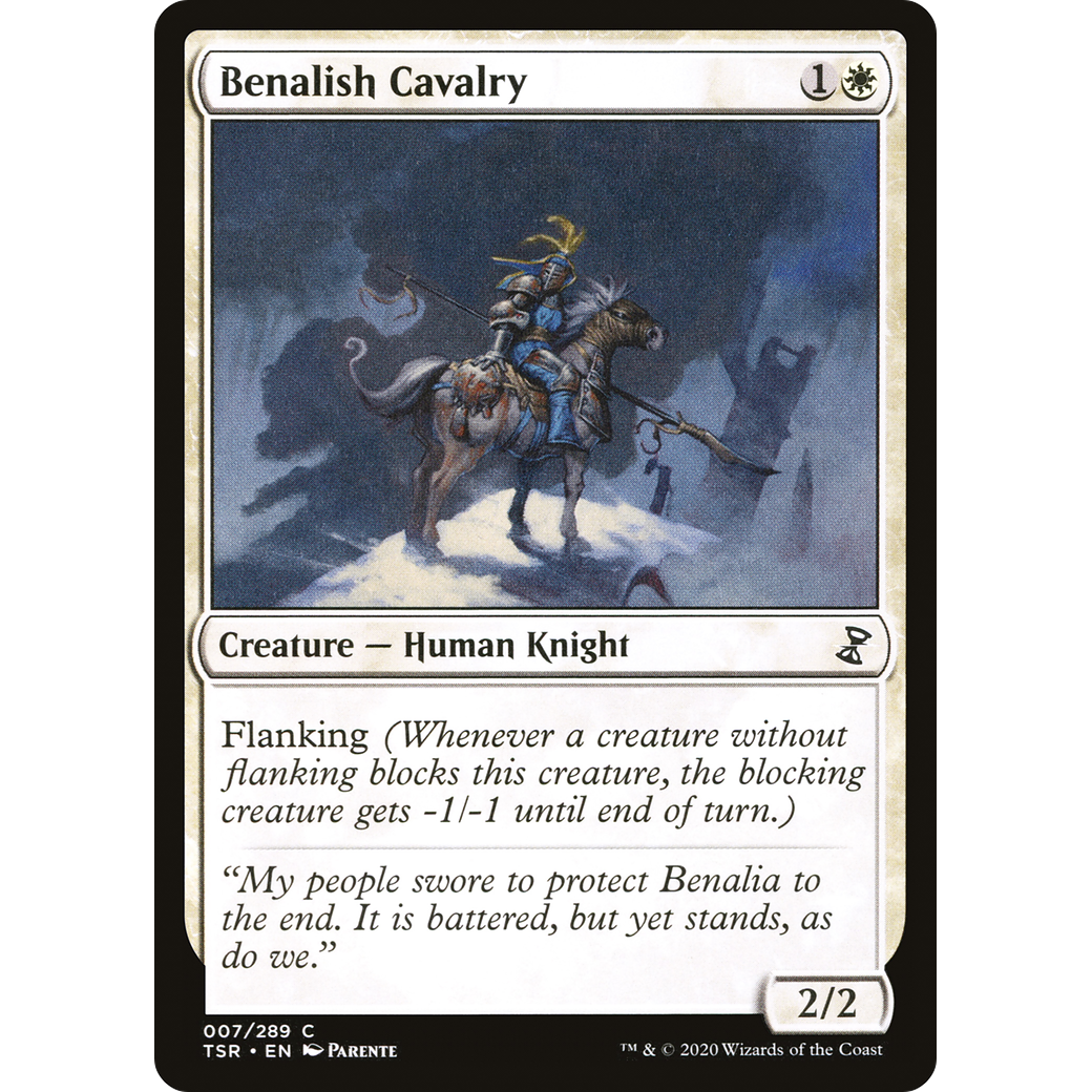 Benalish Cavalry (TSR-007) - Time Spiral Remastered Foil