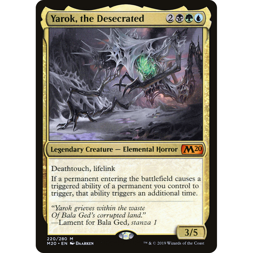 Yarok, the Desecrated (M20-220) - Core Set 2020 Foil