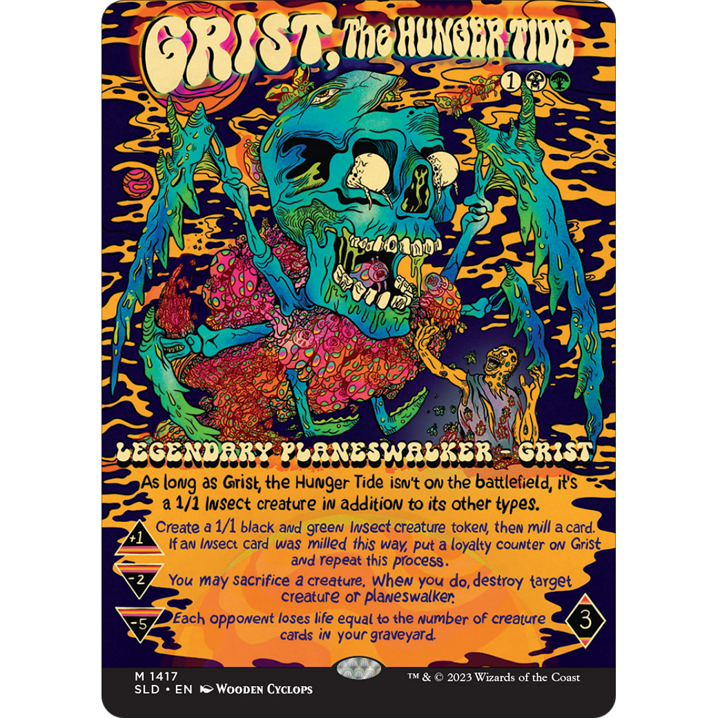 Grist, the Hunger Tide (SLD-1417) - Secret Lair Drop: (Full Art) (Borderless)